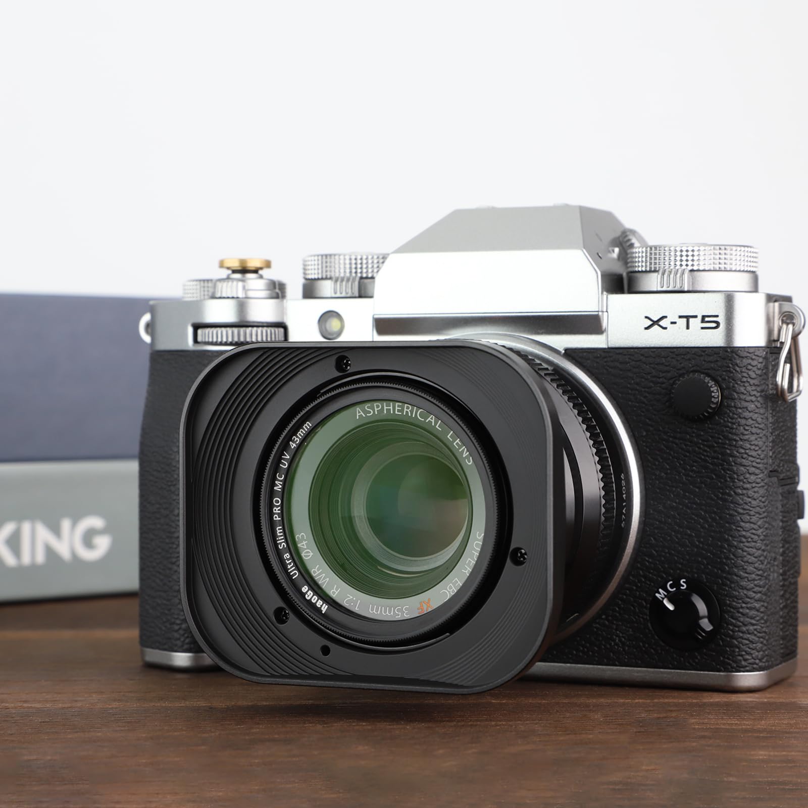 Haoge LH-X35 Bayonet Square Metal Lens Hood for Fujifilm Fuji